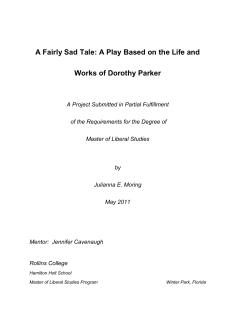 A Fairly Sad Tale - Rollins Scholarship Online