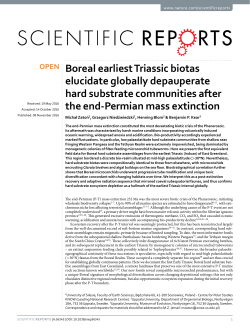 Boreal earliest Triassic biotas elucidate globally depauperate hard