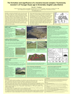 The formation and significance of a moraine