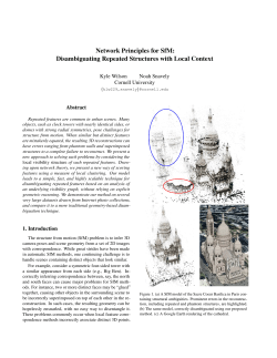 Network Principles for SfM: Disambiguating Repeated Structures