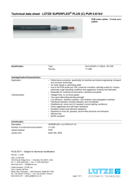 111296 LÜTZE SUPERFLEX ® PLUS (C) PUR 0.6 kV