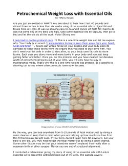 Petrochemical Weight Loss with Essential Oils