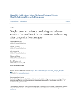 Single center experience on dosing and adverse events of