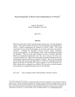 Racial Inequality in Brazil from Independence to Present