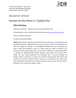 Fascism on the Plains in "Capital City"