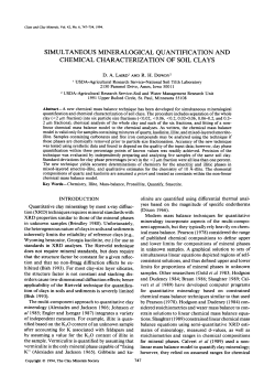 simultaneous mineralogical quantification and chemical