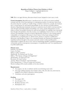 Gallagher republican PT sample syllabus