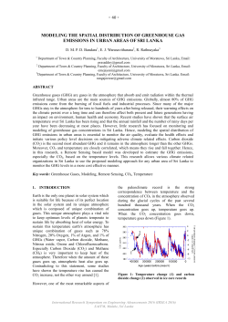 modeling the spatial distribution of greenhouse gas