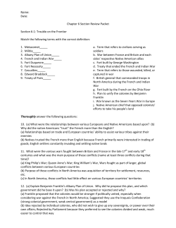Name: Date: Chapter 6 Section Review Packet Section 6