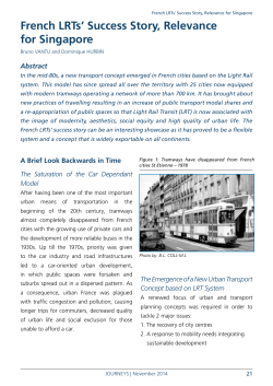 French LRTs` Success Story, Relevance for Singapore