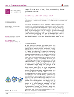 Crystal structure of Sr2CdPt2 containing linear platinum chains