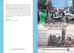 Rethinking Macro Economic Strategies from a Human Rights