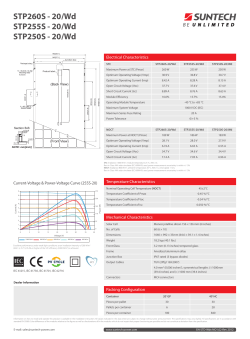 STP260S - 20/Wd STP255S - 20/Wd STP250S - 20/Wd