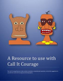 A Resource to use with Call It Courage