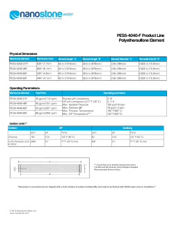PES5-4040-F Product Line Polyethersulfone