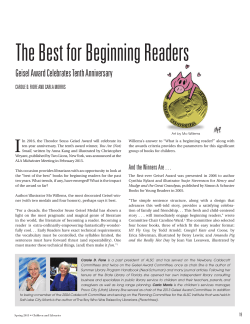The Best for Beginning Readers - American Library Association
