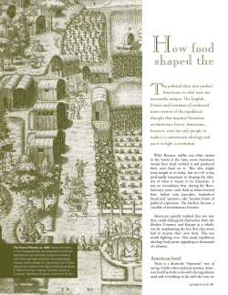 How Food Shaped the American Revolution