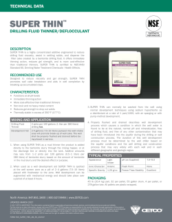SUPER THIN&trade; Technical Data Sheet