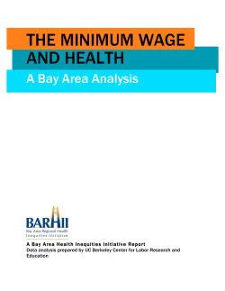 the minimum wage and health