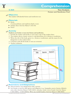 C.025c Fiction and Nonfiction Find