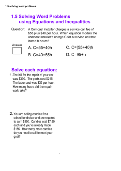 1.5 solving word problems
