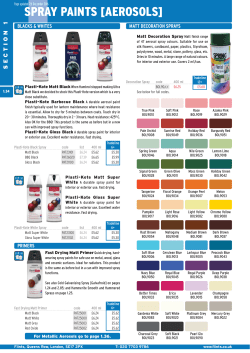 spray paints [ aerosols]