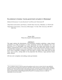 No pretense to honesty: County government