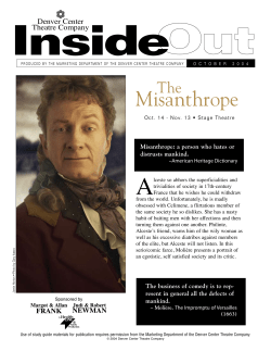 Misanthrope - Denver Center for the Performing Arts