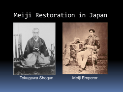 Meiji Restoration in Japan