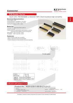 KLS1-218-1-XX-S-L1 L2 L3 * * Connector