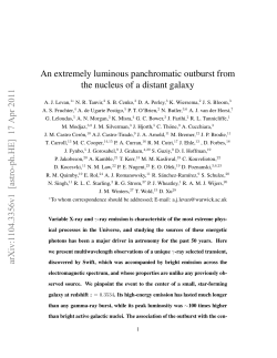 An extremely luminous panchromatic outburst from the nucleus of a