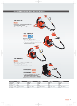 Grasstrimmers/Brushcutters with Backpacks