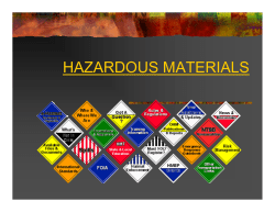 HAZARDOUS MATERIALS