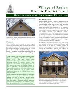 Exterior Painting - Village of Roslyn