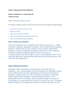 The Chair asked for any changes to the Minutes of April 17, 1996