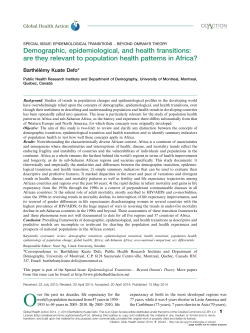 Demographic, epidemiological, and health transitions: are they