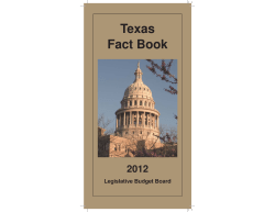 Texas Fact Book - Legislative Budget Board