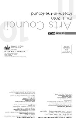 Poetry-in-the-Round - Seton Hall University