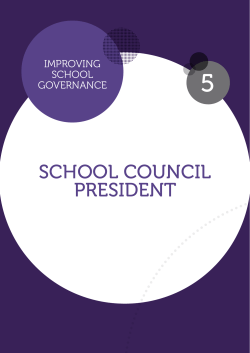 school council president - Department of Education