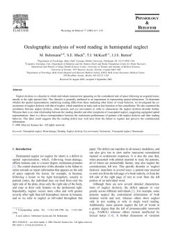 Oculographic analysis of word reading in hemispatial neglect