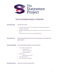 City Action Councils - The Statesmen Project