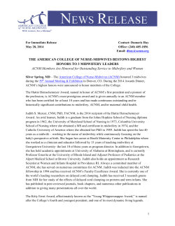 THE AMERICAN COLLEGE OF NURSE