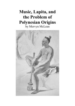 McLean MS 2013 - Music, Lapita, and the Problem of Polynesian