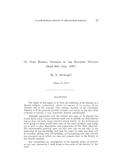 (Read 20th July, 1908). By R. Recknagel.