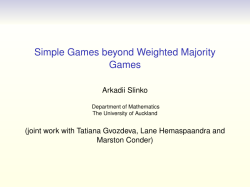 Simple Games beyond Weighted Majority Games