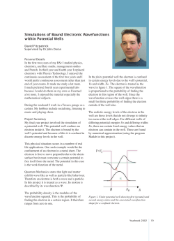 Simulations of Bound Electronic Wavefunctions within Potential