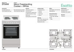 EF54W 54cm Freestanding Cooker&mdash;White
