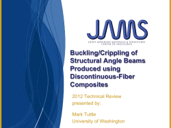 Buckling/Crippling of Structural Angle Beams Produced using
