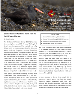 British Columbia Coast BirdWatch