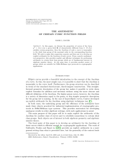 THE ARITHMETIC OF CERTAIN CUBIC FUNCTION FIELDS